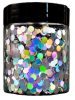 Dipon 3d effekt pigment - Ezüst konfetti (4mm) -  (5 gr)