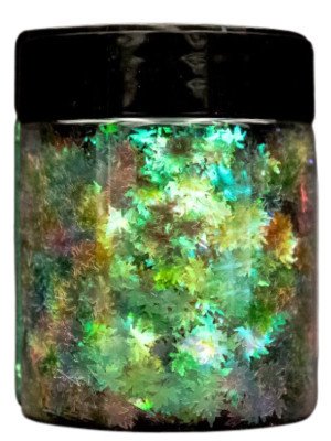 Dipon 3d effekt pigment - Hologrammos juhar levél (4mm) -  (5 gr)