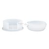 Silicone mold - holder and 4 coasters round