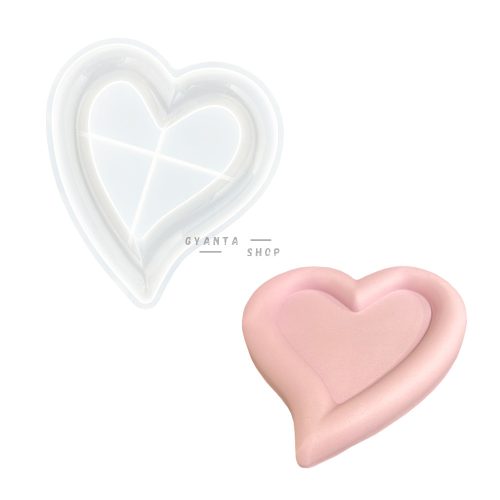 Silicone mold - Heart shaped tray
